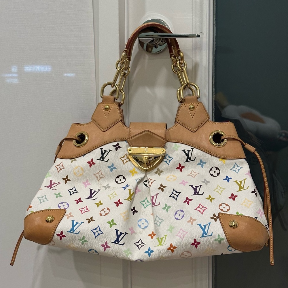 Louis Vuitton Monogram Multicolor White Murakami Handbag – Authentic